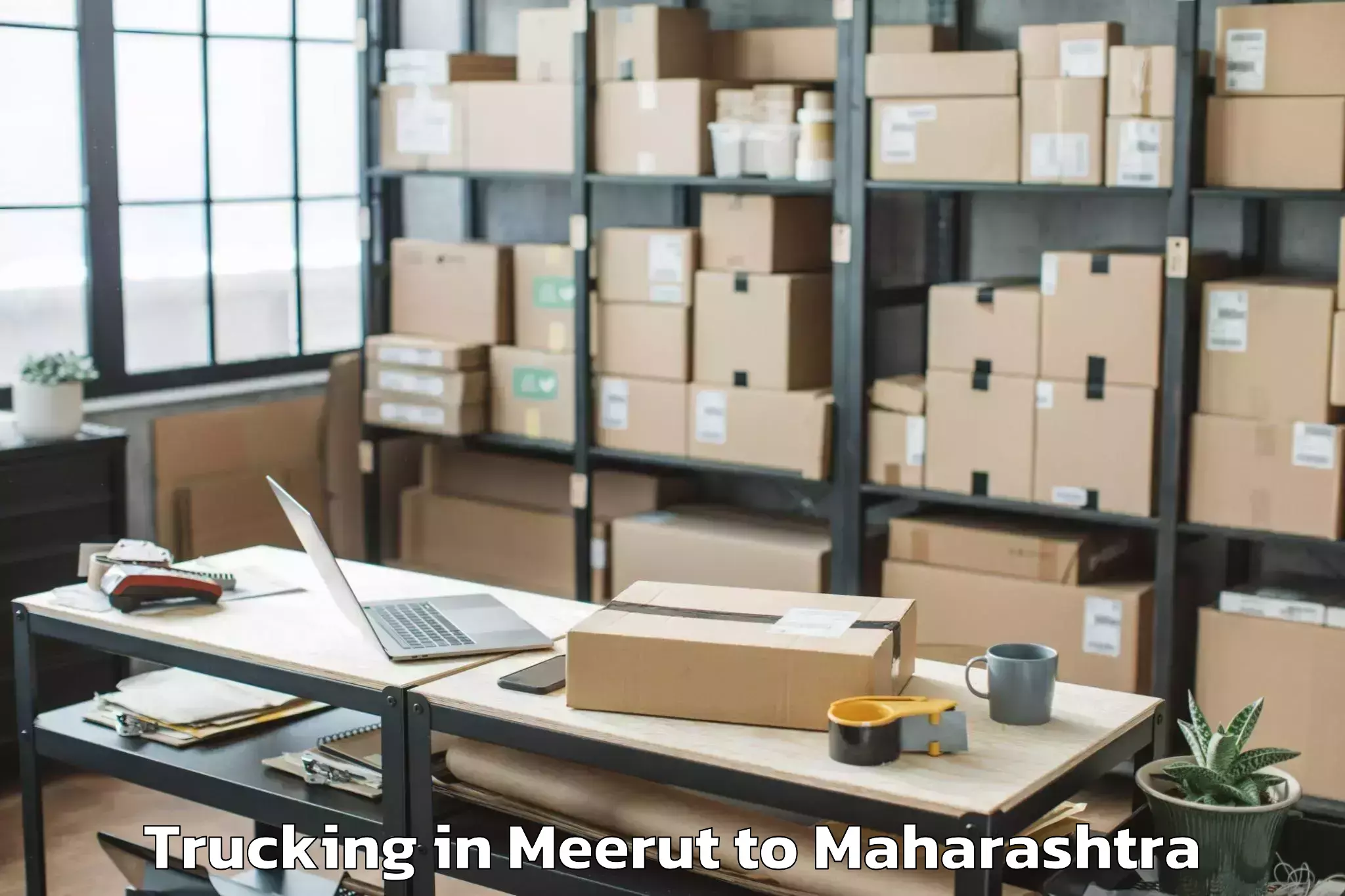 Affordable Meerut to Mehkar Trucking